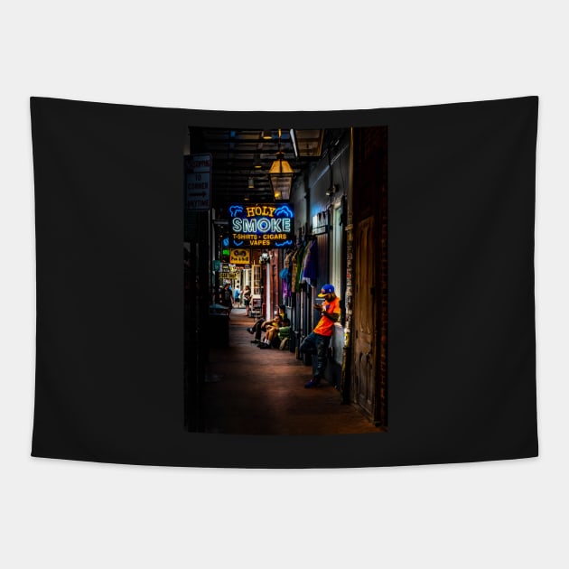 Holy Smoke Bourbon Street Tapestry by MountainTravel