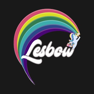 Lesbow Rainbow Unicorn Color Gay Pride Month t-shirt Shirt Tee Gift T-Shirt