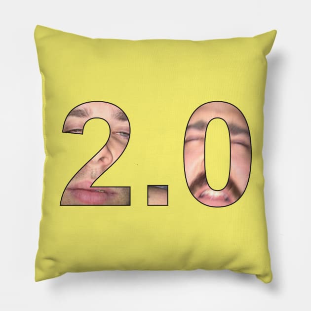 2.0 Logo Pillow by TwoPointOhPodcast