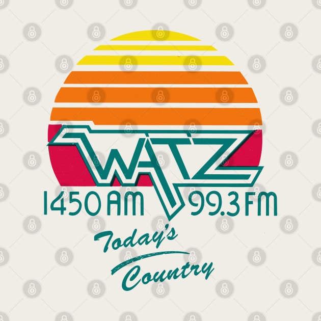 WATZ 1450 AM Country Radio by DrumRollDesigns