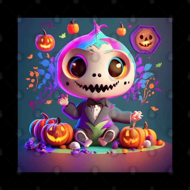 Baby Jack O Skeleton by Shiwwa