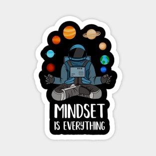 Astronaut Meditating, Yoga, Zen, Mindset Motivational Magnet