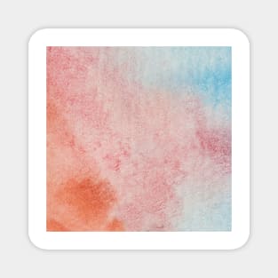 red blue watercolor texture art Magnet