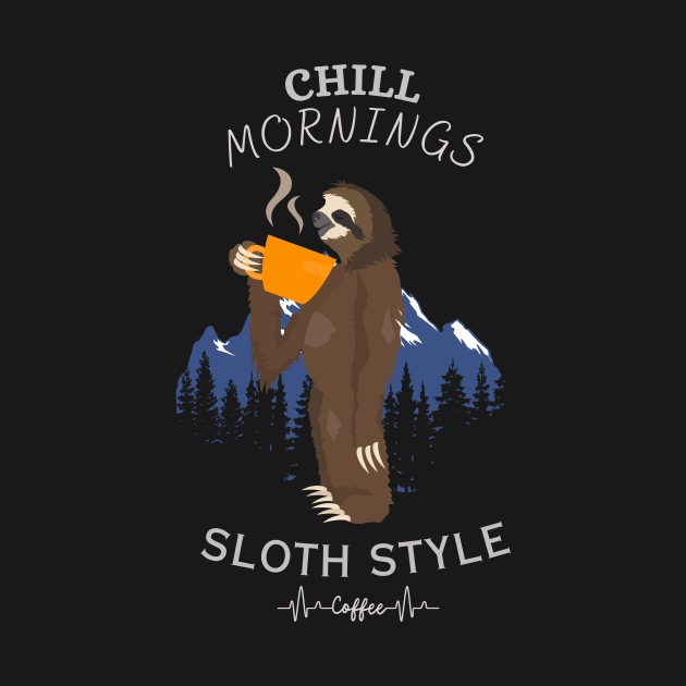 Chill morning sloth style Coffee by CoolFuture