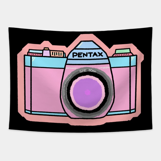 Film Camera pastel Tapestry by LosAisFen