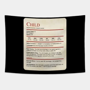 D&d Child Statblock Tapestry