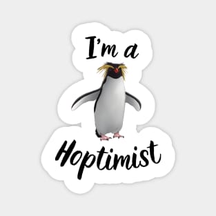 Rockhopper Penguin I'm an Optimist Magnet