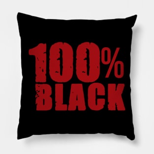 100% Black Pillow