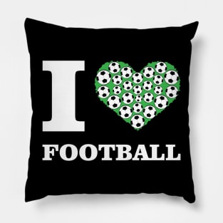 I Love Football / Soccer Pillow