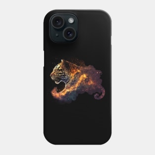 Universium and Tiger: A Cosmic Duo Phone Case