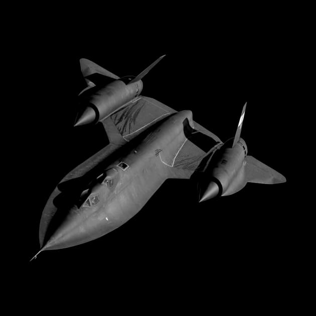 SR-71B Blackbird Flying by warishellstore