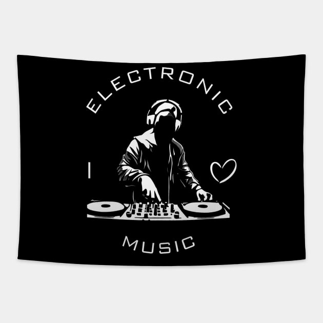 Electronic Music fan Tapestry by WildEdge