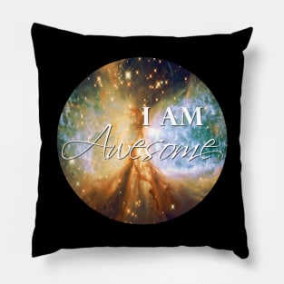 I Am Awesome inspirational affirmation Pillow