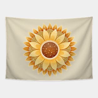 Boho Sunflower Blossom Tapestry