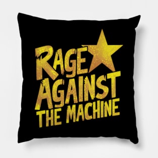 Rage Against The Machine Yellow orange Pillow