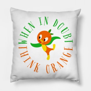 Orange bird Pillow