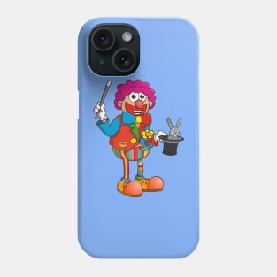 The clown magician who pulls a rabbit out of his hat. Phone Case