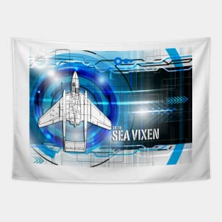 DH.110 Sea Vixen Blueprint Tapestry