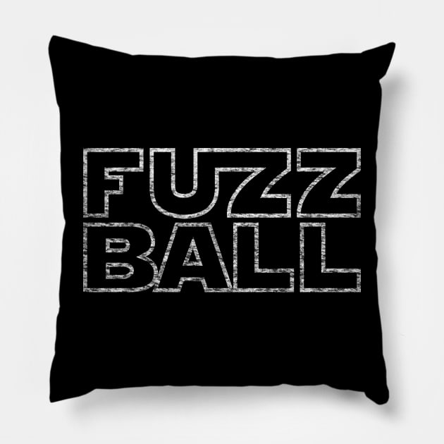 Fuzz Ball Pillow by AnimalatWork