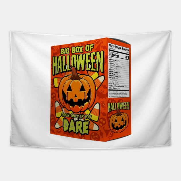 Big Ol' Box of Halloween Tapestry by andrew_kelly_uk@yahoo.co.uk