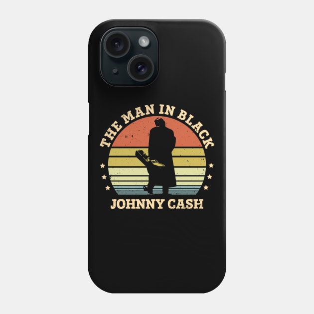 Vintage The Man In Black Johnny Phone Case by Symmetry Stunning Portrait