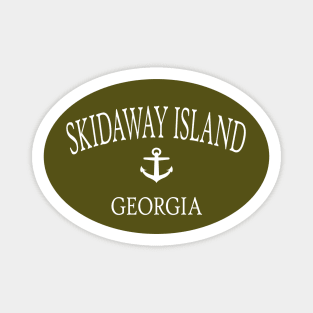 Skidaway Island Georgia Sea Islands Anchor Green Magnet