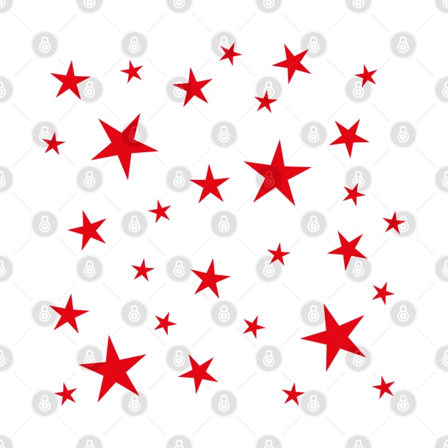 Red Stars Pattern by stuartjsharples