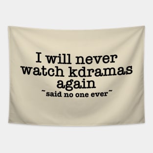 Never Watching Kdramas Again Meme Tapestry