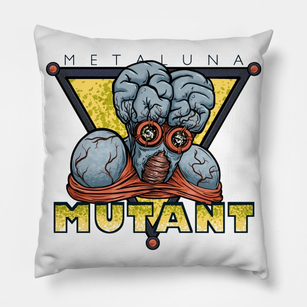 Metalunatic! Pillow by NeonRobotGraphics