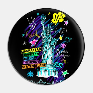 NYC American Freedom Pin