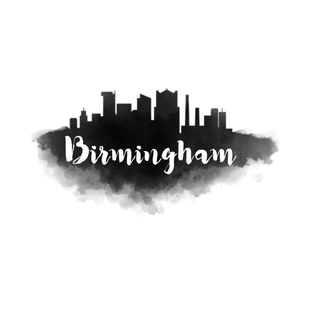 Birmingham watercolor by kursatunsal