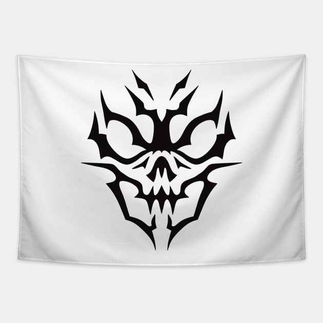 Ainz Ooal Gown Momonga Black Player Logo Tapestry by Animangapoi