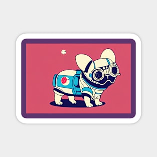 Pug as a astronaut Magnet