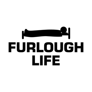 Furlough Life | Black Print T-Shirt