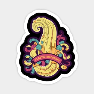 Plastic Macaroni Boho Trippy Hippy Magnet