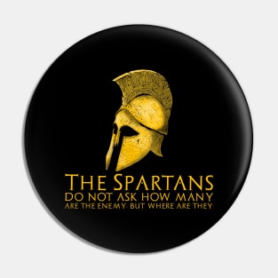 Ancient Greek History Classical Sparta Motivational Quote Pin