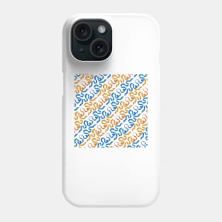 Benjamin Franklin's "Join or Die" snake diagonal pattern on white background Phone Case