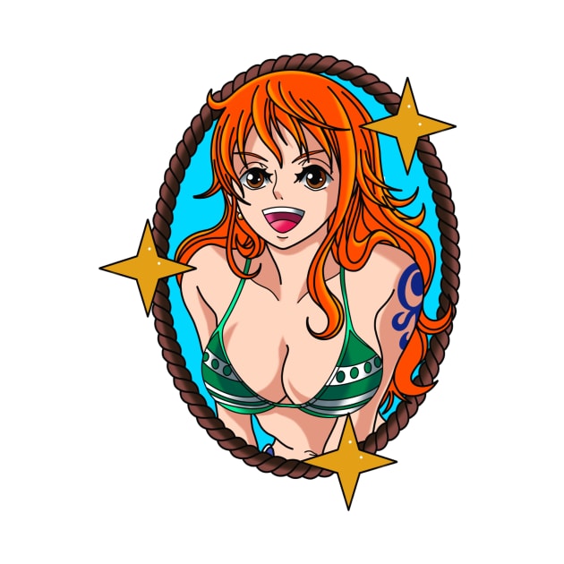 Nami One Piece by b_of_the_dead