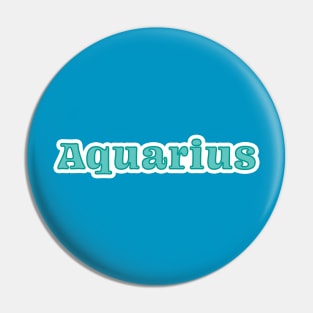 Aquarius blue Pin