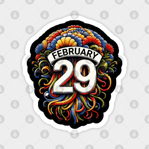 February 29 Leap Year Birthday Magnet by Norse Magic