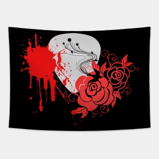 Pick, swallow, blood & rose Tapestry