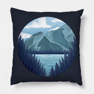 Mountains and Forest Pillow