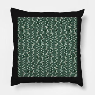 Green Stone Zig Zag Pillow