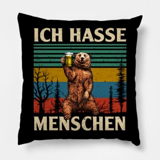 ICH HASSE MENSCHEN Pillow