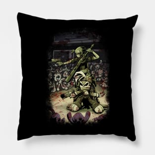 Gizmo, Bunny, and Zombies Pillow