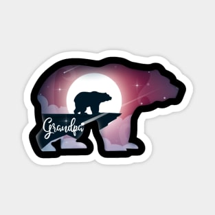 Grandpa Bear in the Moonlight Magnet