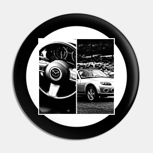 Mazda Miata MX-5 NC Black 'N White 5 (Black Version) Pin