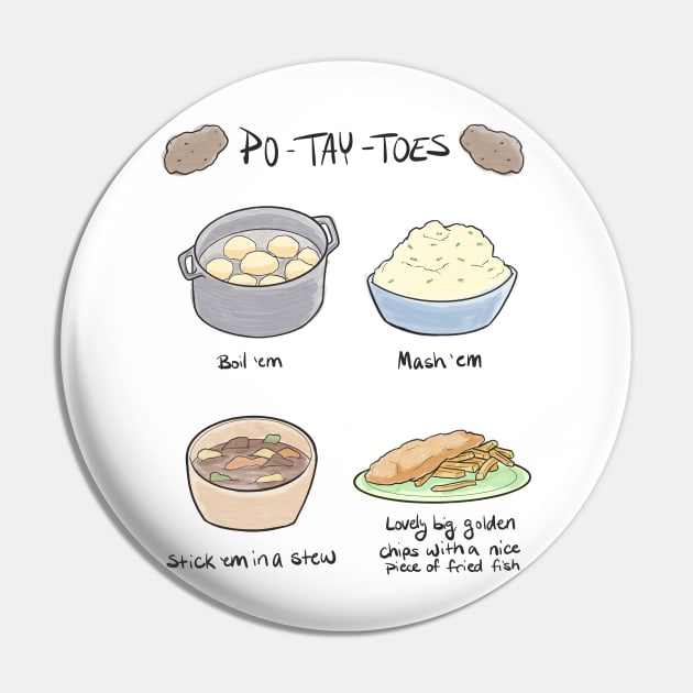 PO-TAY-TOES Pin by CosmicFlyer