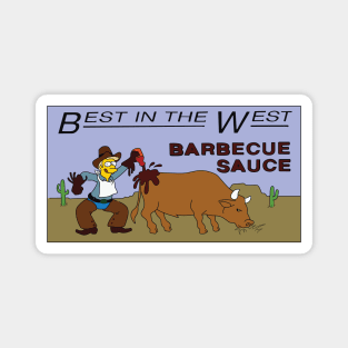 Best in the West Barbeque Sauce Magnet