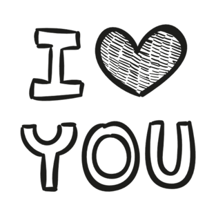 i love you design T-Shirt